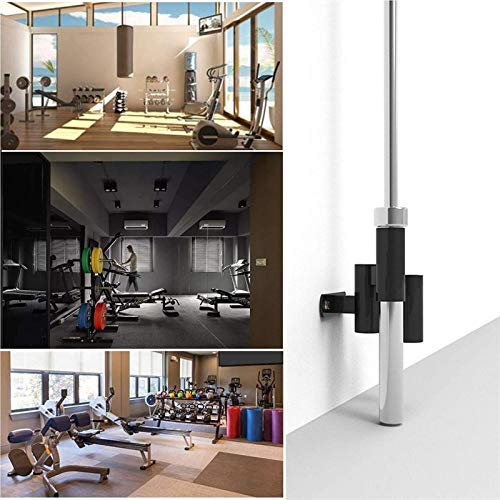 Soporte De Barra De Barra De Acero Duradero, Soporte De Barra Vertical De Montaje En Pared para Almacenamiento De Barras Olímpicas De Fitness En El Hogar, 5 Pulgadas (3 Barras)