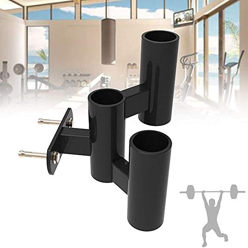 Soporte De Barra De Barra De Acero Duradero, Soporte De Barra Vertical De Montaje En Pared para Almacenamiento De Barras Olímpicas De Fitness En El Hogar, 5 Pulgadas (3 Barras)