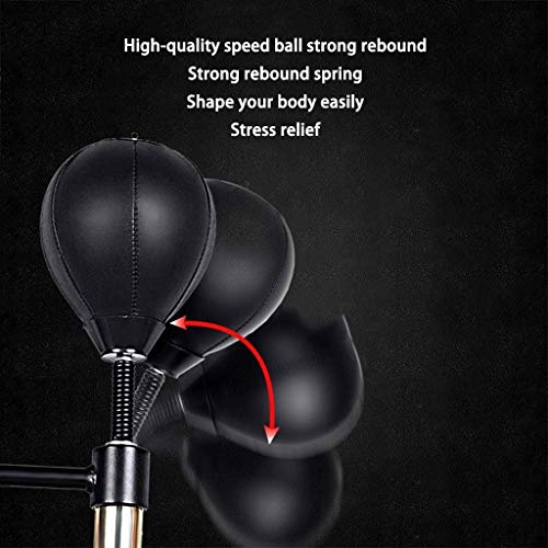 Soporte de Bolso de perforación de Servicio Pesado con la Base de la Taza de succión, Entrenador de Velocidad de Boxeo Punzonadora de la Barra de Hilado con Cabezal de perforación Dual, Reflejo de la Soporte de Bolso de perforación de Servicio Pesado con la Base de la Taza de succión, Entrenador de Velocidad de Boxeo Punzonadora de la Barra de Hilado con Cabezal de perforación Dual, Reflejo de la