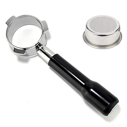 Soporte de Filtro Sin Fondo 54MM, Soporte de Filtro de Máquina de café Espresso Desnudo de Acero Inoxidable Para Breville 870/875/878/880 Con Filtro de Cesta Soporte de Filtro Sin Fondo 54MM, Soporte de Filtro de Máquina de café Espresso Desnudo de Acero Inoxidable Para Breville 870/875/878/880 Con Filtro de Cesta