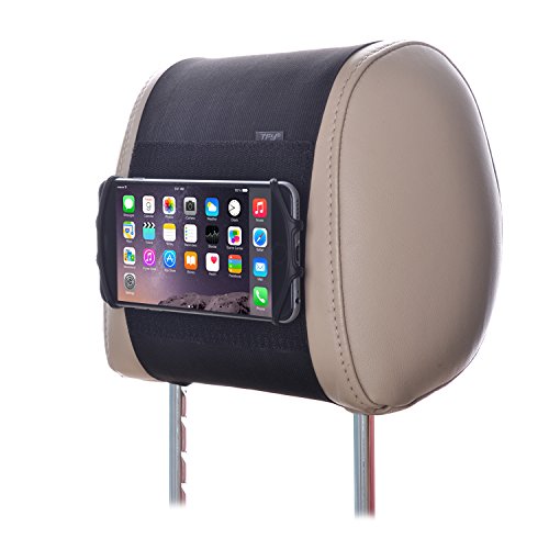 Soporte de iPad para el Coche TFY Soporte de iPad para Reposacabezas de Coche con Malla de Silicona para Sujetar Teléfonos Móviles de 4,5 a 6 Pulgadas y Tablets de 7 a 10,5 Pulgadas