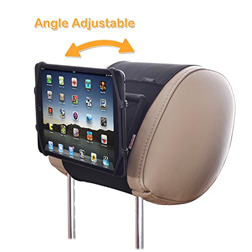 Soporte de iPad para el Coche TFY Soporte de iPad para Reposacabezas de Coche con Malla de Silicona para Sujetar Teléfonos Móviles de 4,5 a 6 Pulgadas y Tablets de 7 a 10,5 Pulgadas