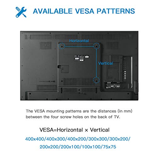 Soporte de Montaje de Pared para TV Brazo Articulado Único de Movimiento Completo para la Mayoría de 26-55" TV de Plasma con Inclinación, Giro y Rotación de hasta 27 kg VESA 400x400mm