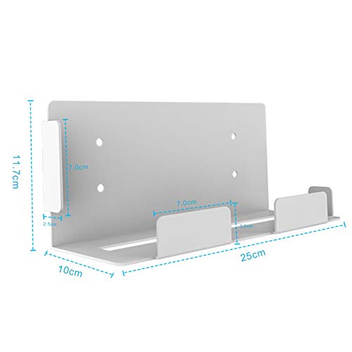 Soporte de montaje en pared para PS5 Soporte de metal para colgar en la pared con orificio de ventilación Soporte de montaje en pared Pantalla de pared Estantes estables para consola de juegos PS5