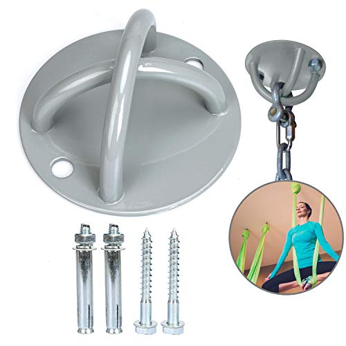 Soporte de Pared Mount para Correas de suspensión, Resistance Trainer - Anillos de Pared y Techo, Anclajes olímpicos, Sistemas de Entrenamiento de Fuerza de Peso Corporal, Columpios de Yoga # 81389