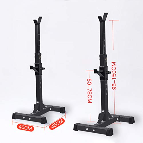 Soporte dividido para media sentadilla, soporte para barra ajustable, soporte para banco de levantamiento de pesas multifunción, carga máxima de 250 kg, soportes para gimnasio en casa, pieza de equipo Soporte dividido para media sentadilla, soporte para barra ajustable, soporte para banco de levantamiento de pesas multifunción, carga máxima de 250 kg, soportes para gimnasio en casa, pieza de equipo