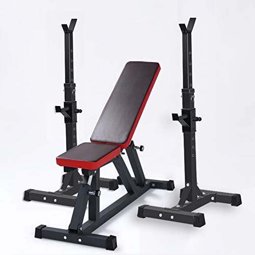 Soporte dividido para media sentadilla, soporte para barra ajustable, soporte para banco de levantamiento de pesas multifunción, carga máxima de 250 kg, soportes para gimnasio en casa, pieza de equipo Soporte dividido para media sentadilla, soporte para barra ajustable, soporte para banco de levantamiento de pesas multifunción, carga máxima de 250 kg, soportes para gimnasio en casa, pieza de equipo