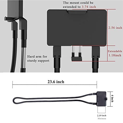 Soporte Flexible para teléfono móvil para Colgar del Cuello, Soporte para alargar el Brazo con Cierre y Giratorio 360 para Smartphone o Tablet para Todos los Modelos y tamaños