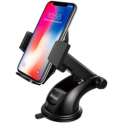 Soporte Móvil Coche, Beikell Soporte del Coche Móvil Universal para Parabrisas y Salpicadero con Ventosa de Gel Fuerte y Brazo Ajustable Giro 360 Grado para Phone X/8/7/6 y Más Soporte Móvil Coche, Beikell Soporte del Coche Móvil Universal para Parabrisas y Salpicadero con Ventosa de Gel Fuerte y Brazo Ajustable Giro 360 Grado para Phone X/8/7/6 y Más