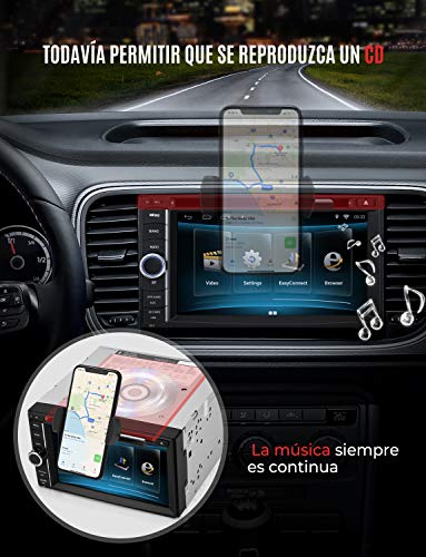 Soporte Móvil Coche para Ranura de CD de Coche,Mpow CD Slot Car Mount con Sostenedor 360 ° Rotación para iPhone X/8/7/7Plus/6 /6 Plus /6S/SE, iPod Touch, Nexus 4/5, HTC, Galaxy, Xiaomi, One Plus, Sony