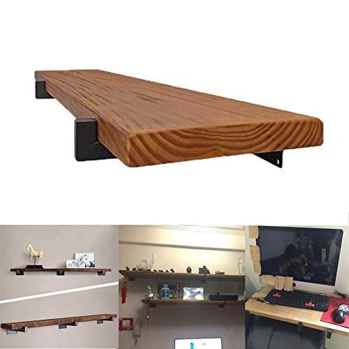 Soporte para Estanterías de Metal - 25cm Fondo Plaza Soporte de Pared Multiuso Decorativo Estilo Industrial Retro, Estanterías del Hierro de Vendimia de Almacenamiento Montaje en Pared Negro Soporte para Estanterías de Metal - 25cm Fondo Plaza Soporte de Pared Multiuso Decorativo Estilo Industrial Retro, Estanterías del Hierro de Vendimia de Almacenamiento Montaje en Pared Negro