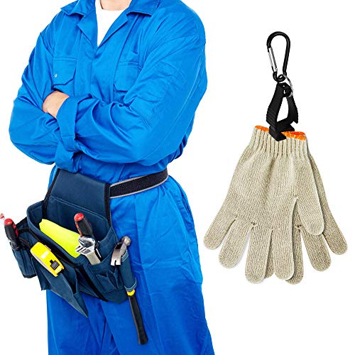 Soporte para guantes 4 piezas clips de guantes con mosquetón de metal para guantes de trabajo Tienda de bricolaje trabajo en el jardín, trabajo de seguridad.