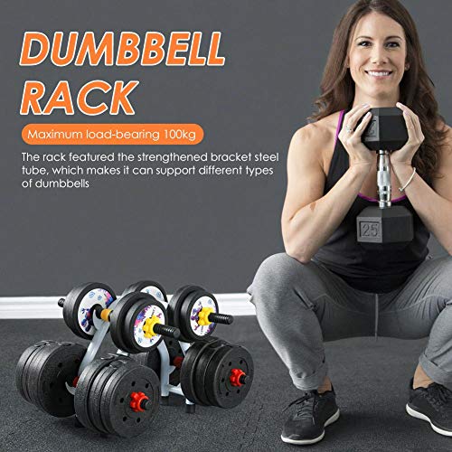 Soporte para Pesas con Mancuernas, Soporte de Metal para Mancuernas, Soporte de Acero para Almacenamiento, Gimnasio en casa, Torre de Pesas para Ejercicios, Blanco, Antideslizante, Accesorios para Soporte para Pesas con Mancuernas, Soporte de Metal para Mancuernas, Soporte de Acero para Almacenamiento, Gimnasio en casa, Torre de Pesas para Ejercicios, Blanco, Antideslizante, Accesorios para