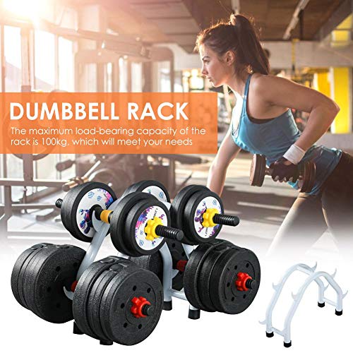 Soporte para Pesas con Mancuernas, Soporte de Metal para Mancuernas, Soporte de Acero para Almacenamiento, Gimnasio en casa, Torre de Pesas para Ejercicios, Blanco, Antideslizante, Accesorios para Soporte para Pesas con Mancuernas, Soporte de Metal para Mancuernas, Soporte de Acero para Almacenamiento, Gimnasio en casa, Torre de Pesas para Ejercicios, Blanco, Antideslizante, Accesorios para