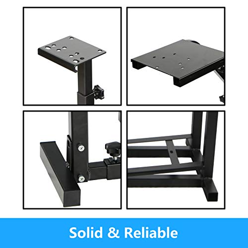 Soporte para volante de carreras no plegable, altura ajustable, compatible con Logitech G25, G27, G29, G920 Thrustmaster T80, T150, T300RS, TX, T500RS. Rueda y pedales no incluidos. Soporte para volante de carreras no plegable, altura ajustable, compatible con Logitech G25, G27, G29, G920 Thrustmaster T80, T150, T300RS, TX, T500RS. Rueda y pedales no incluidos.
