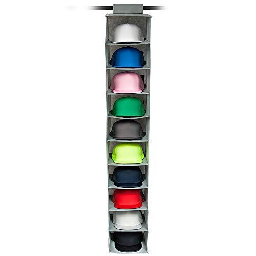 Sothat Organizador de Sombreros para Guardar Sombreros de 10 Estantes para Guardar los Sombreros,Soporte para Sombreros FáCil y Organizador de Gorra de BéIsbol (1 Paquete) Sothat Organizador de Sombreros para Guardar Sombreros de 10 Estantes para Guardar los Sombreros,Soporte para Sombreros FáCil y Organizador de Gorra de BéIsbol (1 Paquete)
