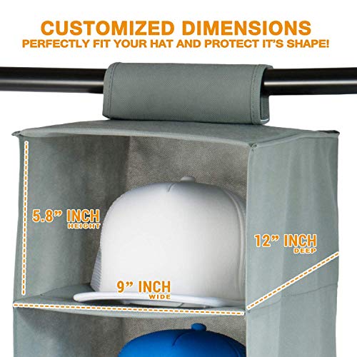 Sothat Organizador de Sombreros para Guardar Sombreros de 10 Estantes para Guardar los Sombreros,Soporte para Sombreros FáCil y Organizador de Gorra de BéIsbol (1 Paquete) Sothat Organizador de Sombreros para Guardar Sombreros de 10 Estantes para Guardar los Sombreros,Soporte para Sombreros FáCil y Organizador de Gorra de BéIsbol (1 Paquete)