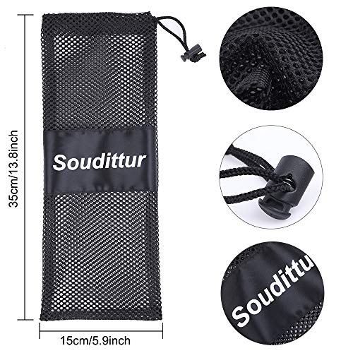 Soudittur Bolso de Zapatos de Punta Zapatillas de Ballet Baile con Cordón Hecha a Mano para Niñas Mujeres