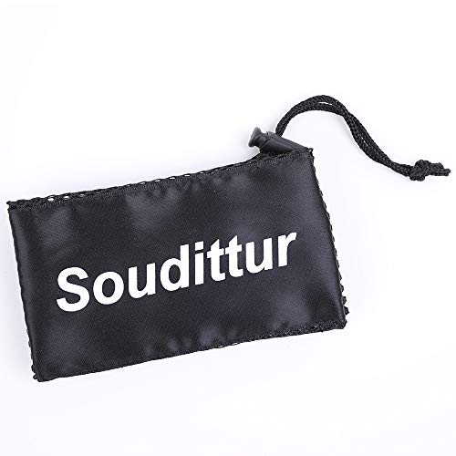 Soudittur Bolso de Zapatos de Punta Zapatillas de Ballet Baile con Cordón Hecha a Mano para Niñas Mujeres