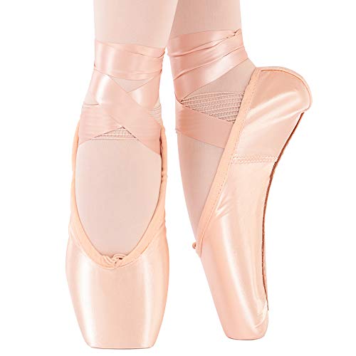 Soudittur Zapatillas de Ballet de Punta Zapatos Satén Puntas de Ballet con Puntera de Gel de Silicona y Cintas para Niñas y Mujeres Rosa EU39 (por Favor Seleccione una Talla más Grande) Soudittur Zapatillas de Ballet de Punta Zapatos Satén Puntas de Ballet con Puntera de Gel de Silicona y Cintas para Niñas y Mujeres Rosa EU39 (por Favor Seleccione una Talla más Grande)