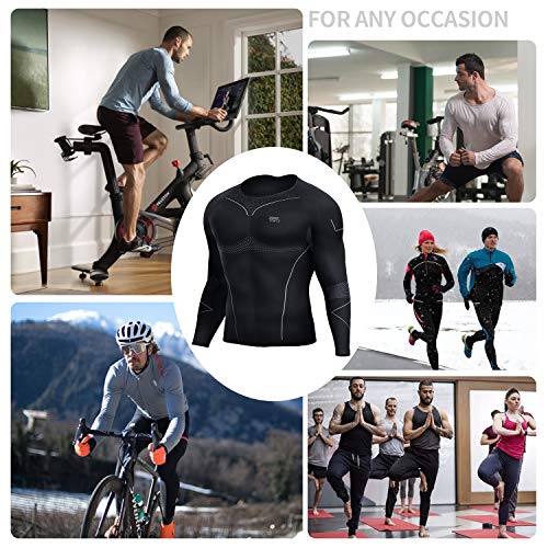 Souke Sports-Camiseta Compresion Hombre Manga Larga,Baselayer Camisetas Deportivas para Ejercicio Gimnasio Entrenamiento Cruzado Correr Pilates Ciclismo Souke Sports-Camiseta Compresion Hombre Manga Larga,Baselayer Camisetas Deportivas para Ejercicio Gimnasio Entrenamiento Cruzado Correr Pilates Ciclismo