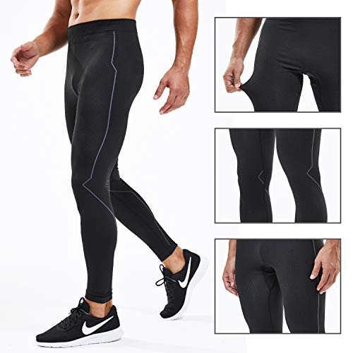 Souke Sports - Mallas Compresion Hombre, Leggings Hombre Deporte para Ejercicio Gimnasio Entrenamiento Cruzado Correr Pilates Ciclismo