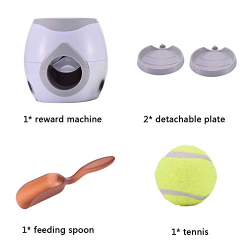 soundwinds Automático Pelota para Mascotas Juguete Interactivo para Perros Perro de Juguete Perro Lanzador de Pelotas de Tenis Máquina de recompensa de Alimentos Comedero Lento Puzzle de Juguete para soundwinds Automático Pelota para Mascotas Juguete Interactivo para Perros Perro de Juguete Perro Lanzador de Pelotas de Tenis Máquina de recompensa de Alimentos Comedero Lento Puzzle de Juguete para