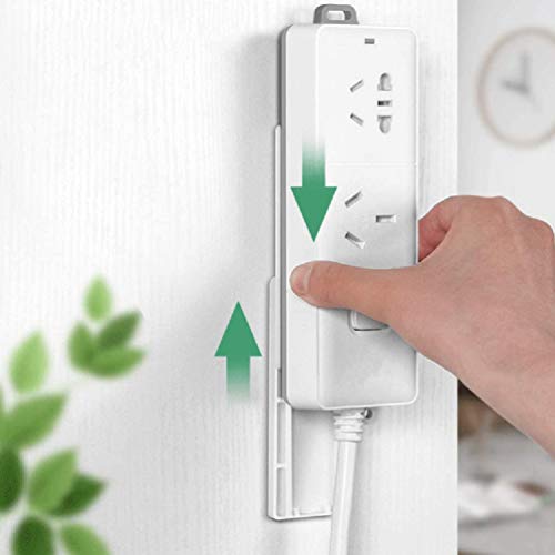 SoundZero 10 piezas Soporte de Regleta Fijador de Montaje, Pared de Regleta Autoadhesivo Organizador de Fijación de Cable de Enchufe para Enrutador Wifi, Control Remoto y Caja de Pañuelos SoundZero 10 piezas Soporte de Regleta Fijador de Montaje, Pared de Regleta Autoadhesivo Organizador de Fijación de Cable de Enchufe para Enrutador Wifi, Control Remoto y Caja de Pañuelos