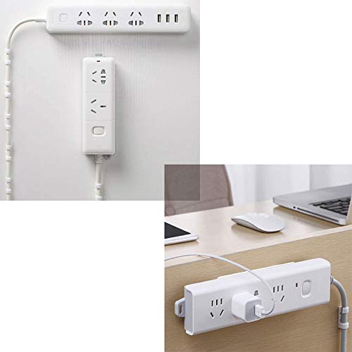 SoundZero 10 piezas Soporte de Regleta Fijador de Montaje, Pared de Regleta Autoadhesivo Organizador de Fijación de Cable de Enchufe para Enrutador Wifi, Control Remoto y Caja de Pañuelos SoundZero 10 piezas Soporte de Regleta Fijador de Montaje, Pared de Regleta Autoadhesivo Organizador de Fijación de Cable de Enchufe para Enrutador Wifi, Control Remoto y Caja de Pañuelos