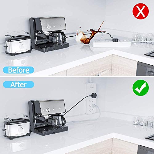 SoundZero 10 piezas Soporte de Regleta Fijador de Montaje, Pared de Regleta Autoadhesivo Organizador de Fijación de Cable de Enchufe para Enrutador Wifi, Control Remoto y Caja de Pañuelos SoundZero 10 piezas Soporte de Regleta Fijador de Montaje, Pared de Regleta Autoadhesivo Organizador de Fijación de Cable de Enchufe para Enrutador Wifi, Control Remoto y Caja de Pañuelos