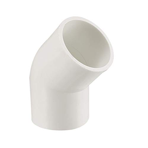 sourcing map 40 mm deslizamiento de 45 grados de conexión de tubería de pvc codo conector 2 piezas sourcing map 40 mm deslizamiento de 45 grados de conexión de tubería de pvc codo conector 2 piezas
