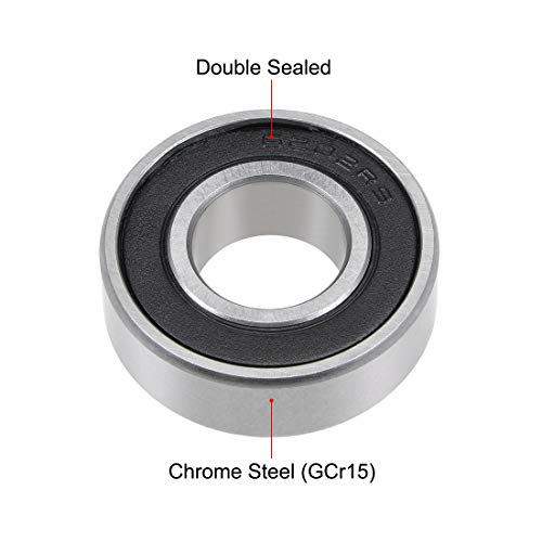 sourcing map Rodamiento ABEC-3 6200-6300 Rodamiento de Bolas 6202-2RS (2 Pack) sourcing map Rodamiento ABEC-3 6200-6300 Rodamiento de Bolas 6202-2RS (2 Pack)