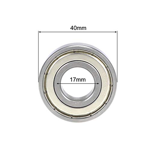 sourcing map Rodamiento ABEC-3 6200-6300 Rodamiento de Bolas 6203ZZ (2 Pack) sourcing map Rodamiento ABEC-3 6200-6300 Rodamiento de Bolas 6203ZZ (2 Pack)