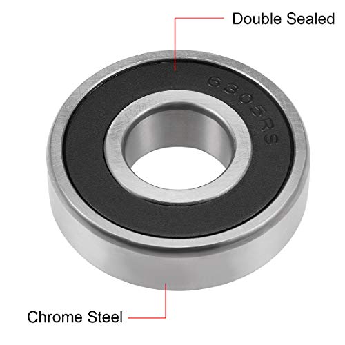 sourcing map Rodamiento ABEC-3 6200-6300 Rodamiento de Bolas 6305-2RS (2 Pack) sourcing map Rodamiento ABEC-3 6200-6300 Rodamiento de Bolas 6305-2RS (2 Pack)