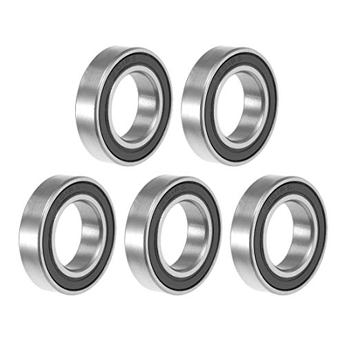 sourcing map Rodamiento de bola 6801-2RS de 12x21x5mm, Rodamiento de doble sellado ABEC-1 5 unidades sourcing map Rodamiento de bola 6801-2RS de 12x21x5mm, Rodamiento de doble sellado ABEC-1 5 unidades