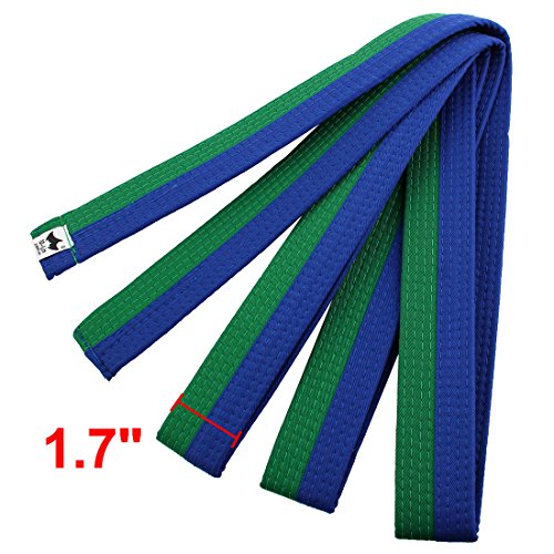 sourcing map Sporty Rank Hapkido Taekwondo Belt Judo Karate Band Verde Azul