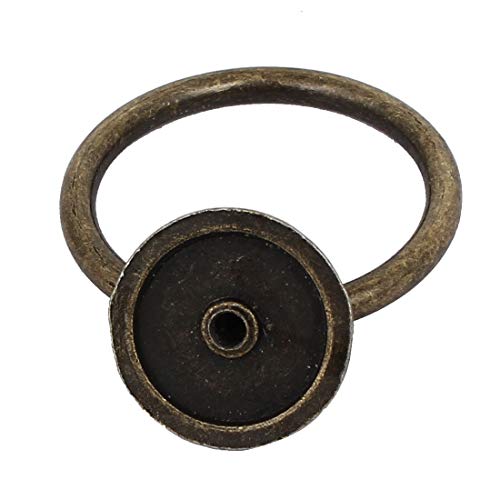 sourcing map Tirador Manija Anillo De Caja De Puerta De Muebles De Estilo Retro De Tono Bronce 52X43X13Mm 6Pcs sourcing map Tirador Manija Anillo De Caja De Puerta De Muebles De Estilo Retro De Tono Bronce 52X43X13Mm 6Pcs