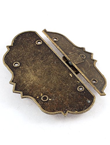 Sourcingmap – ® 97 mmx73 mm maleta Joyero aldaba para candados Latch Lock tono de bronce antiguo