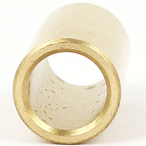 sourcingmap Liso Casquillo de Cojinete Dorado Tono Ojo Manguito de Cobre de Fundición 11mm X 8mm X 22mm