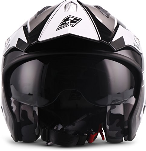 Soxon SR-400 Storm Casco de Moto, Titán, M (57-58cm) Soxon SR-400 Storm Casco de Moto, Titán, M (57-58cm)