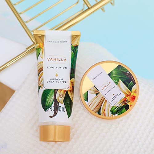 Spa Luxetique Set de Spa para el Hogar a Vainilla,Set de Regalo de Baño con Bañera,Regalos Pequeños para Mujer,Set de Baño y Ducha con 8 Piezas, Incluye Gel de Ducha, Baño de Burbujas, Esponja de Baño Spa Luxetique Set de Spa para el Hogar a Vainilla,Set de Regalo de Baño con Bañera,Regalos Pequeños para Mujer,Set de Baño y Ducha con 8 Piezas, Incluye Gel de Ducha, Baño de Burbujas, Esponja de Baño