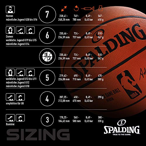 Spalding NBA Team Chicago Bulls 83-583Z Balón de Baloncesto, Multicolor, 5