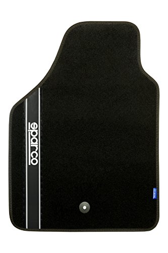 Sparco S03763BNR New Strada B Alfombras, Negro/Negro/Blanco