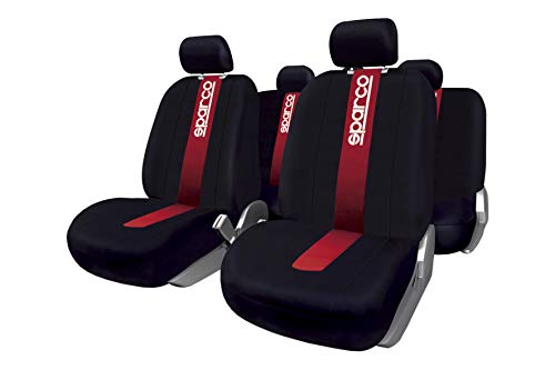 Sparco SPC1013 CLASSIC - Juego de fundas para asientos de coche, 11 Piezas