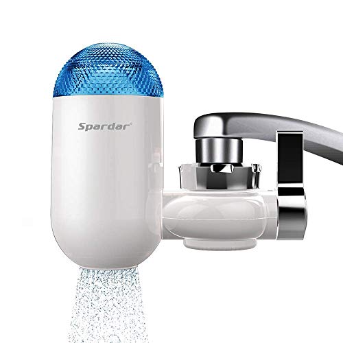 Spardar Filtro de Agua para Grifo, Sistema de filtración con Material Ultra Absorbente, Compatible con grifos estándar Spardar Filtro de Agua para Grifo, Sistema de filtración con Material Ultra Absorbente, Compatible con grifos estándar