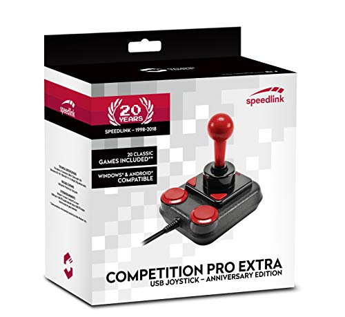 Speed-Link COMPETITION PRO EXTRA USB Joystick - Anniversary, Negro-rojo