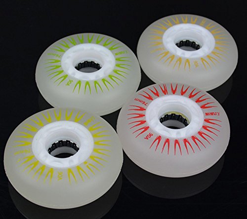 SPEEDEVE 8pcs LED Ruedas para Patines en línea 90A SPEEDEVE 8pcs LED Ruedas para Patines en línea 90A