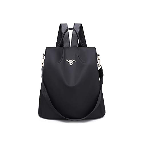 SPEEDEVE Anti-Robo Mochila Bolsa de Viaje Impermeable para Mujer,Negro