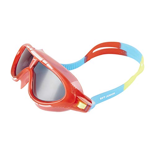 Speedo Biofuse Rift Gafas de Natación, Unisex niños, Rojo Lava/Azul japón/Humo, Talla Única Speedo Biofuse Rift Gafas de Natación, Unisex niños, Rojo Lava/Azul japón/Humo, Talla Única