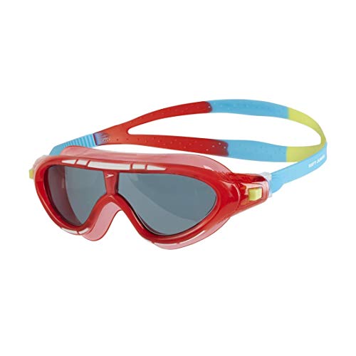 Speedo Biofuse Rift Gafas de Natación, Unisex niños, Rojo Lava/Azul japón/Humo, Talla Única Speedo Biofuse Rift Gafas de Natación, Unisex niños, Rojo Lava/Azul japón/Humo, Talla Única